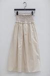SWAYING/KNIT handmade crochet patchwork skirt SW24SS3B28 apricot